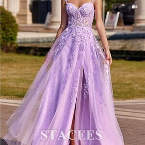 Lavender Prom Dress